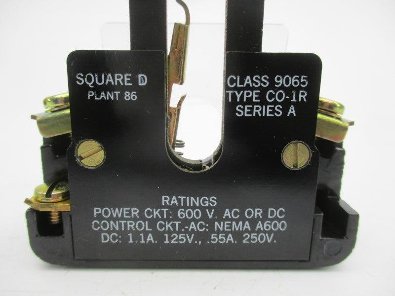 SQUARE D 9065CO-1R SER. A 600VAC/DC 25A NSMP