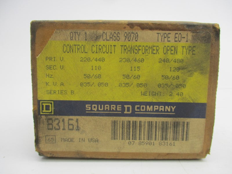 SQUARE D 9070EO-1 SER. B 240/480V NSMP