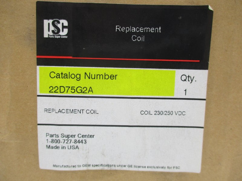 PSC 22D75G2A 230/250VDC NSMP