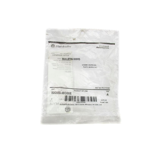 ALLEN BRADLEY 800MS-WC00E SER. A NSMP