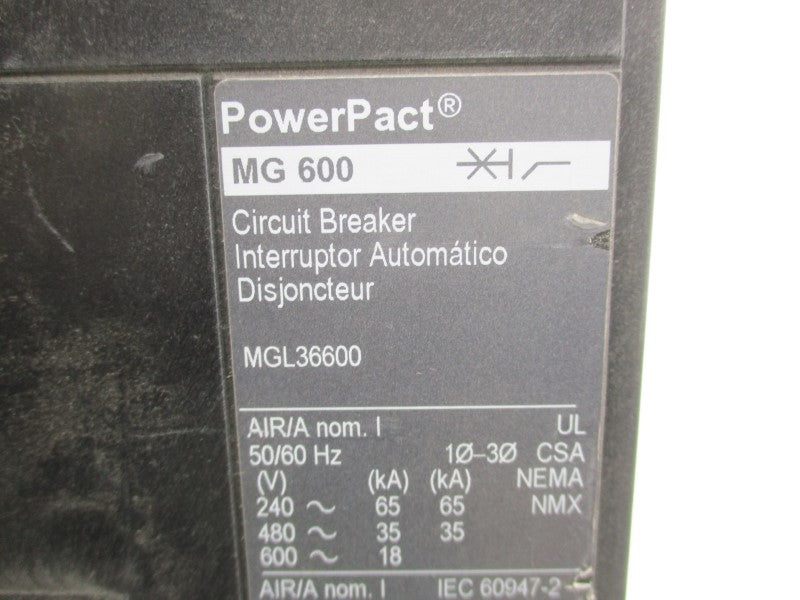 SQUARE D MGL36600 600V 600A NSNP