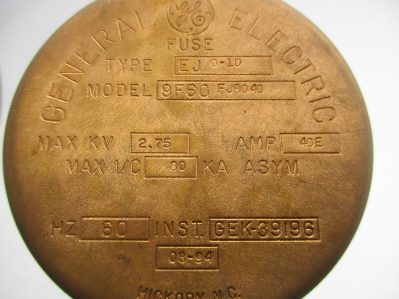 GENERAL ELECTRIC 9F60-FJB040 2.75KV 40A NSNP