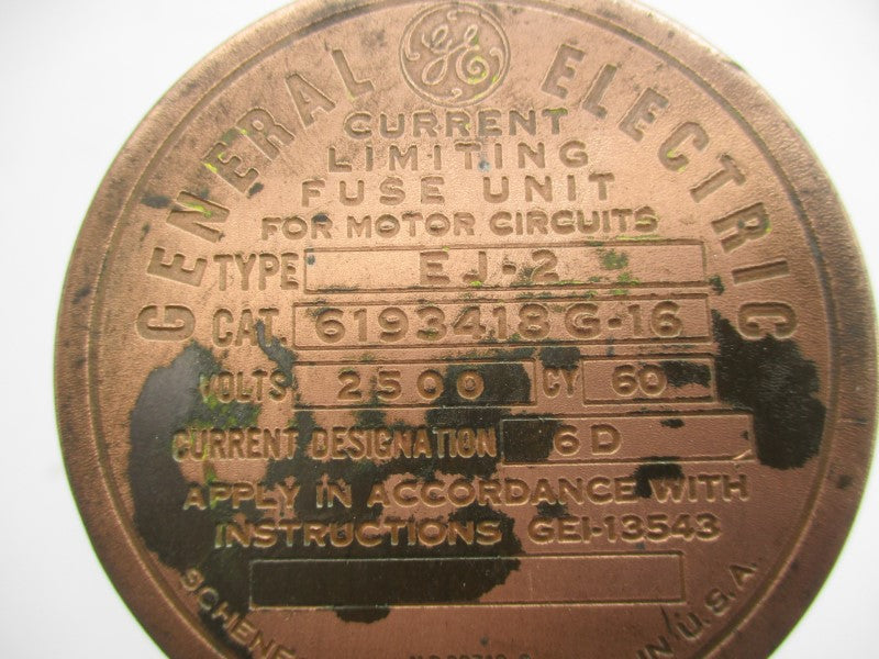 GENERAL ELECTRIC 6193418G-16 2500V NSNP