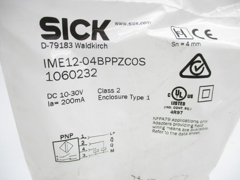 SICK IME12-04BPPZCOS 1060232 10-30VDC NSMP