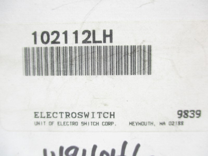 ELECTROSWITCH 102112LH 600VAC 7-1/2A NSMP