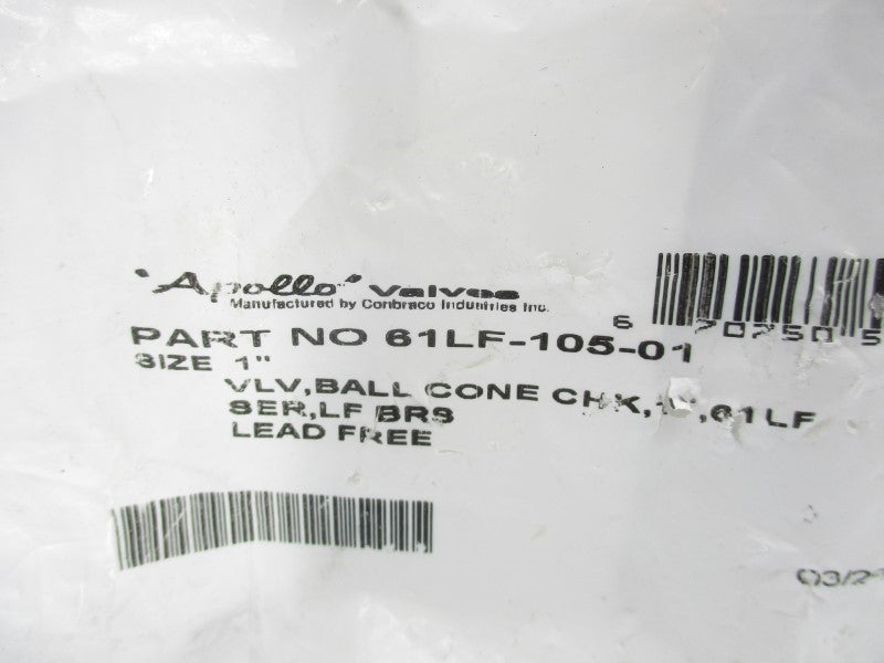 APPOLLO 61LF-105-01 1" NSMP
