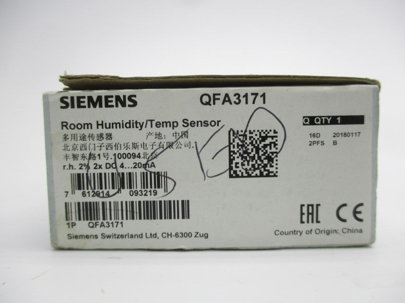 SIEMENS QFA3171 13.5-35VDC (AS PICTURED) NSMP