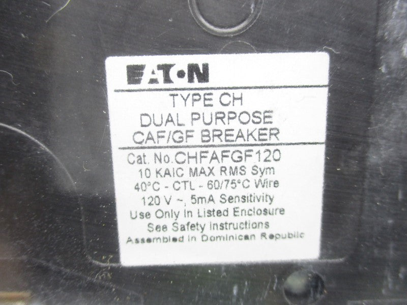 EATON CHFAFGF120CS 120V 20A NSMP