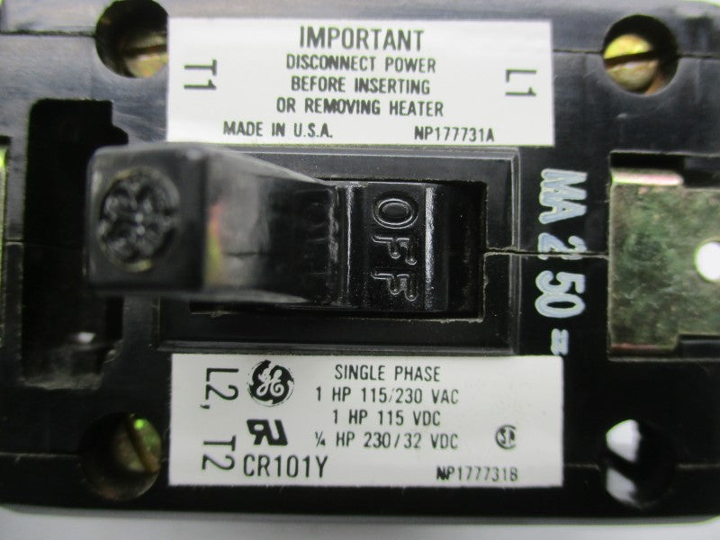 GENERAL ELECTRIC CR101Y 115/230VAC (AS PICTURED1) NSMP