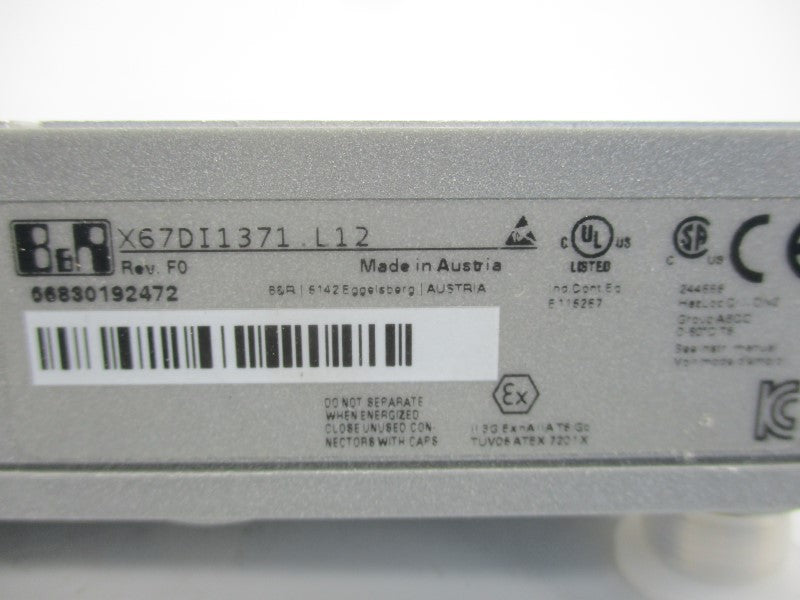 B&R X67DI1371.L12 24VDC NSMP