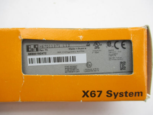 B&R X67DI1371.L12 24VDC NSMP