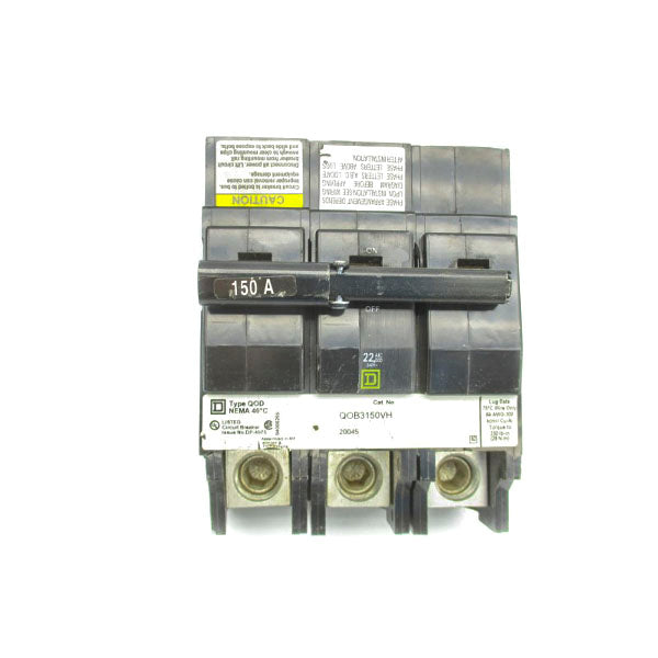 SQUARE D QOB3150VH 240V 150A UNMP