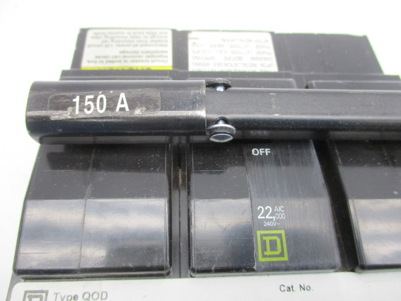 SQUARE D QOB3150VH 240V 150A UNMP