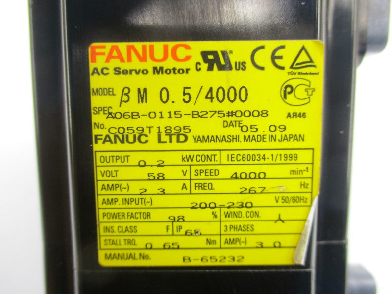 FANUC A06B-0115-B275#0008 200-230V 30A NSNP