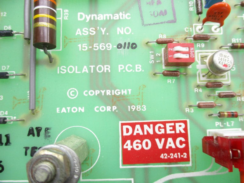 DYNAMATIC 15-569-0110 460VAC UNMP