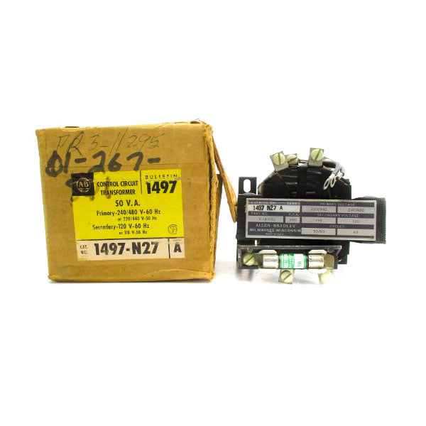 ALLEN BRADLEY 1497-N27 SER. A 240/480V (BR/YL) NSMP