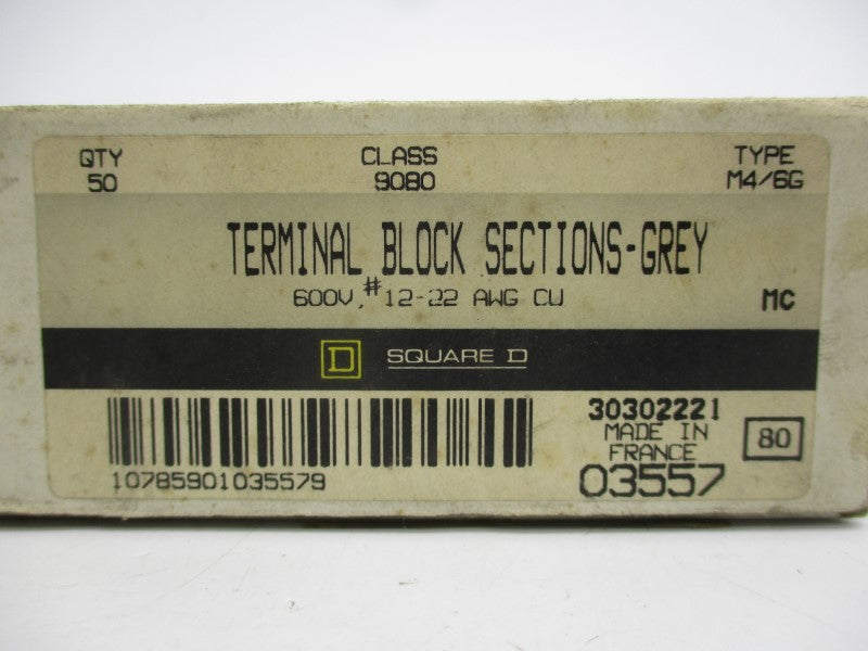 SQUARE D 9080M4/G6 600V 25A (PKG OF 50) NSMP