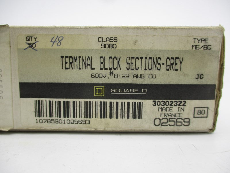 SQUARE D 9080M6/8G 600V 50A (PKG OF 50) NSMP