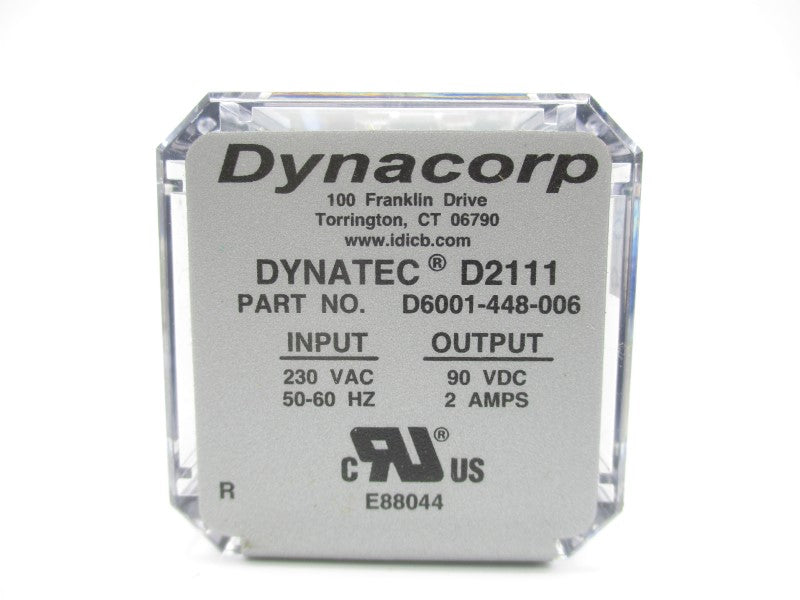 DYNACORP D600-448-006 D2111 230VAC 2A NSMP