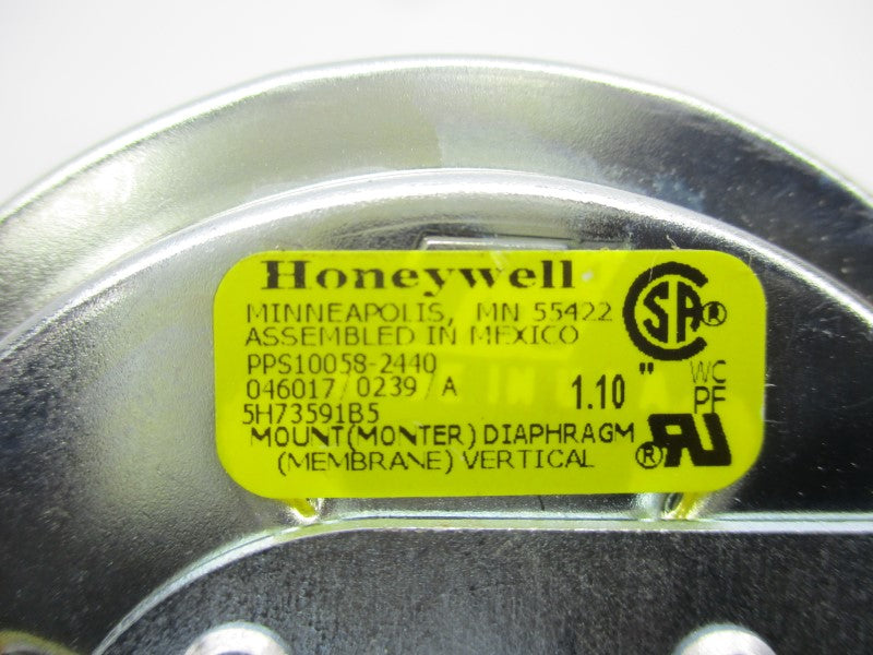 HONEYWELL PPS10058-2440 1.10"WC NSNP