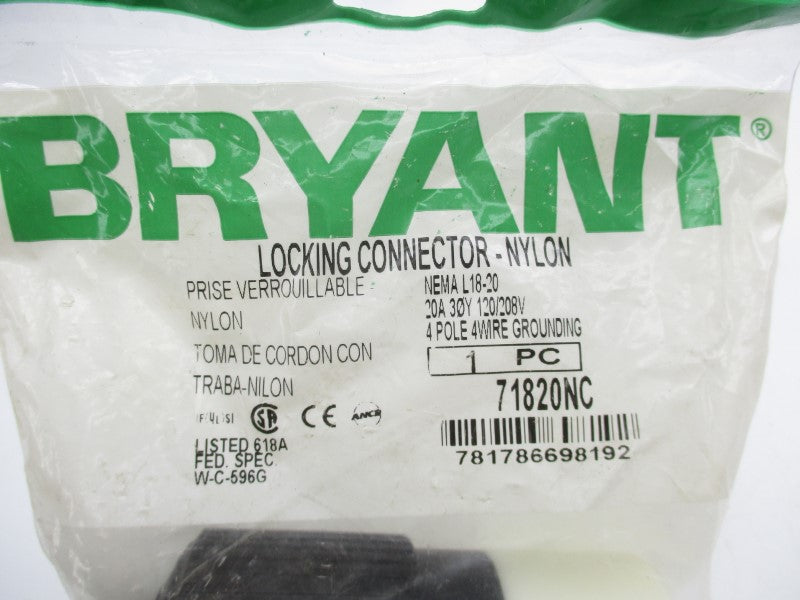 BRYANT 71820NC 120/208V 20A NSMP