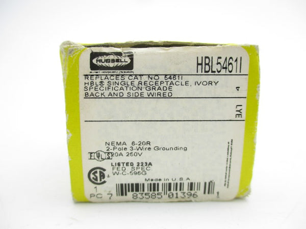 HUBBELL HBL5461I 250V 20A NSMP