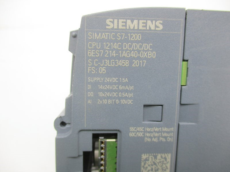 SIEMENS 6ES7214-1AG40-0XB0 24VDC 1.5A UNMP