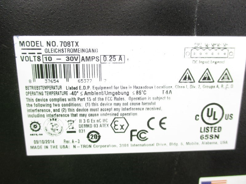 N-TRON 708TX 10-30V 0.25A NSNP