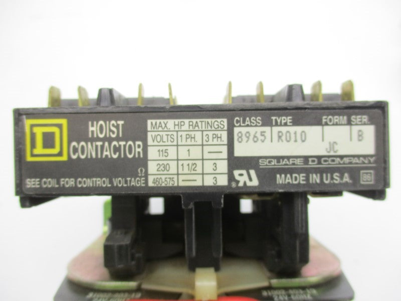 SQUARE D 8965RO10 SER. B 24V UNMP