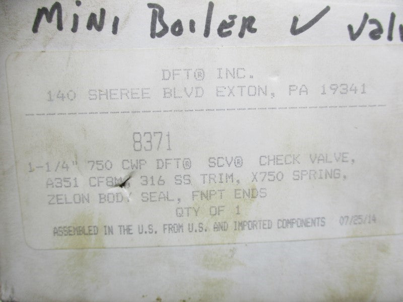 DFT 8371 510PSI 1-1/4" NSMP