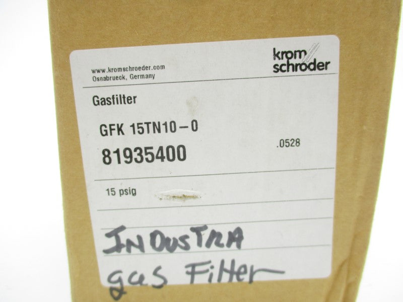 KROM SCHRODER GFK15TN10-0 81935400 15PSI 1/2" NSMP