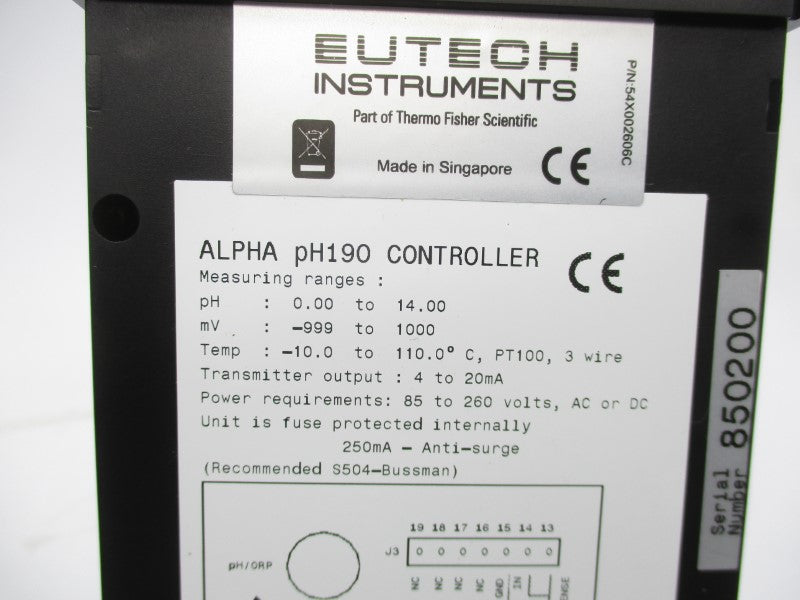 EUTECH INSTRUMENTS 54X095912 NSMP