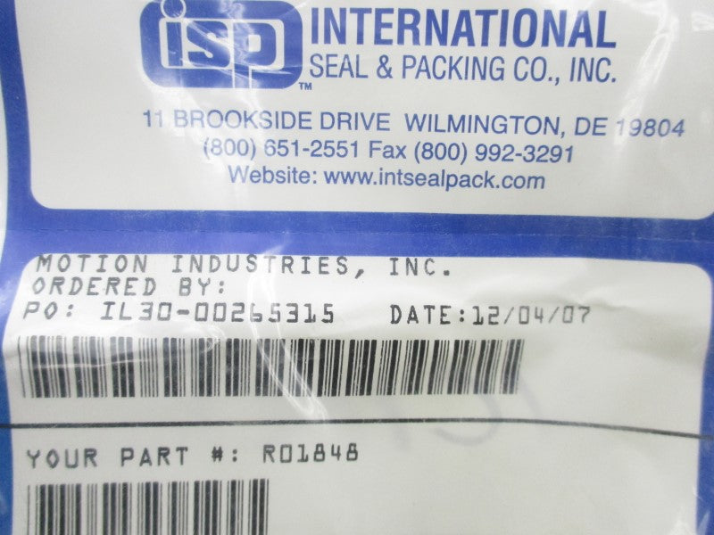 ISP INTERNATIONAL R01848 NSMP