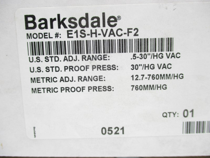 BARKSDALE E1S-H-VAC-F2 NSMP