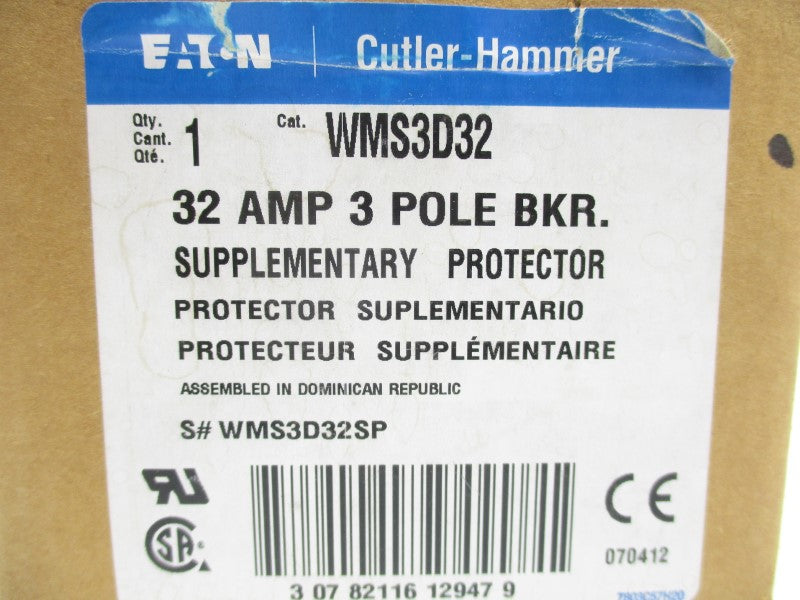 CUTLER HAMMER WMS3D32 415V 32A NSMP