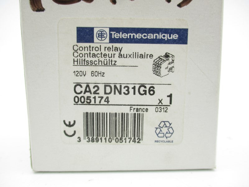 TELEMECANIQUE CA2DN31G6 120V NSMP