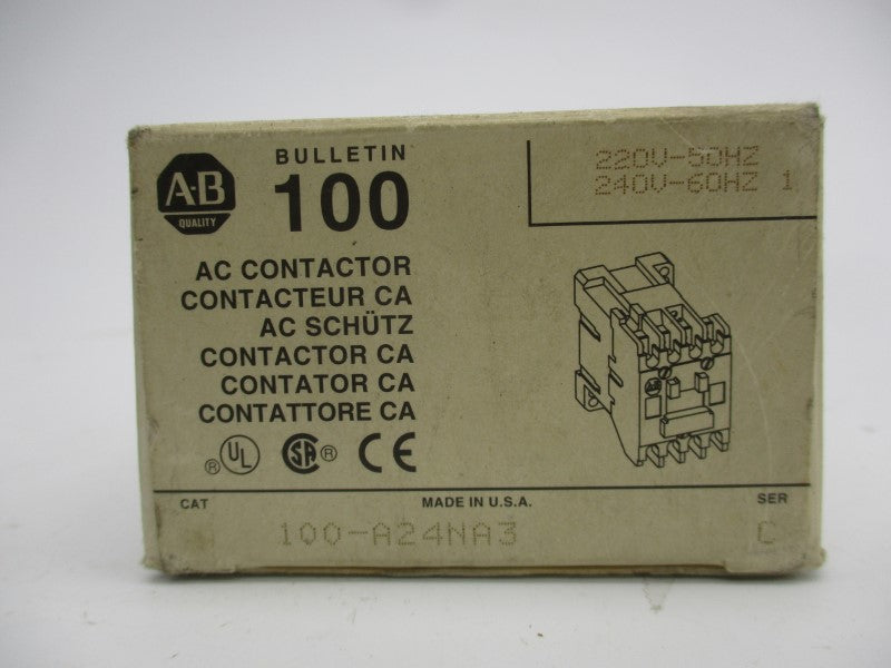 ALLEN BRADLEY 100-A24NA3 SER. C 220/240V 24A (WH) NSMP