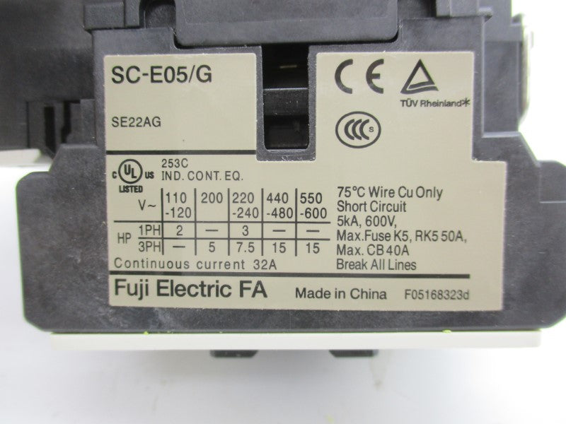 FUJI ELECTRIC SC-E05/G SE22AG-E 24VDC NSMP