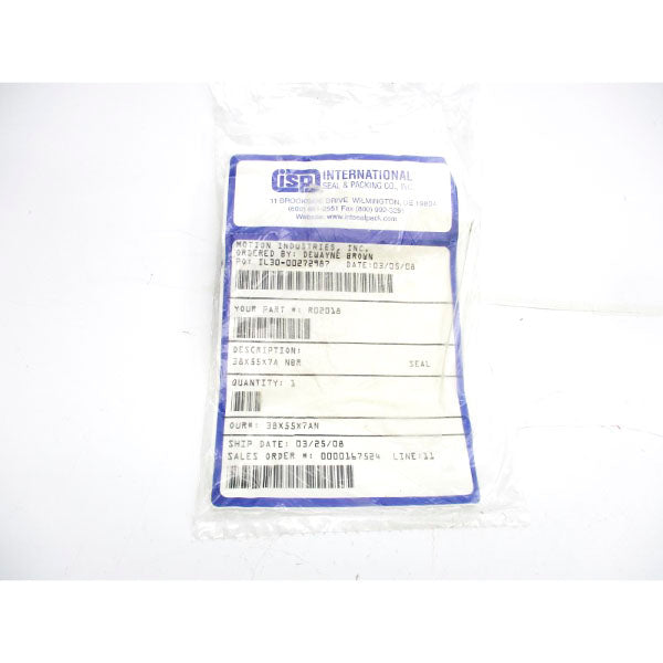 ISP INTERNATIONAL R02018 NSMP