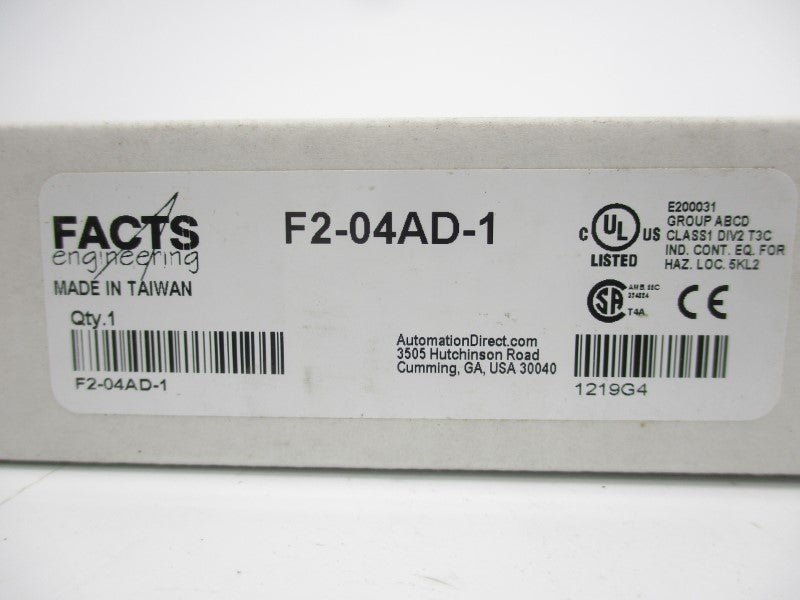 FACTS ENGINEERING F2-04AD-1 24V NSMP