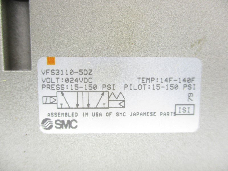 SMC VFS3100-5FZ 24VDC 15-150PSI NSNP