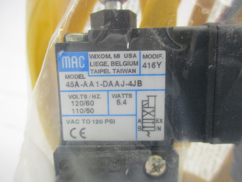 MAC 45A-AA1-DAAJ-4JB 110/120VAC 120PSI NSNP
