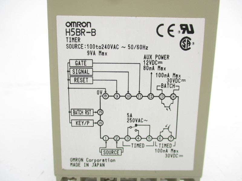 OMRON H5BR-B 100-240VAC NSNP
