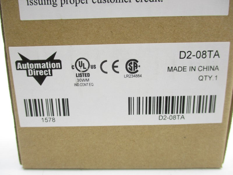 AUTOMATION DIRECT D2-08TA NSFS