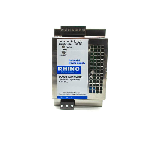 RHINO PSM24-360S 100-240VAC 5.0-2.5A NSNP