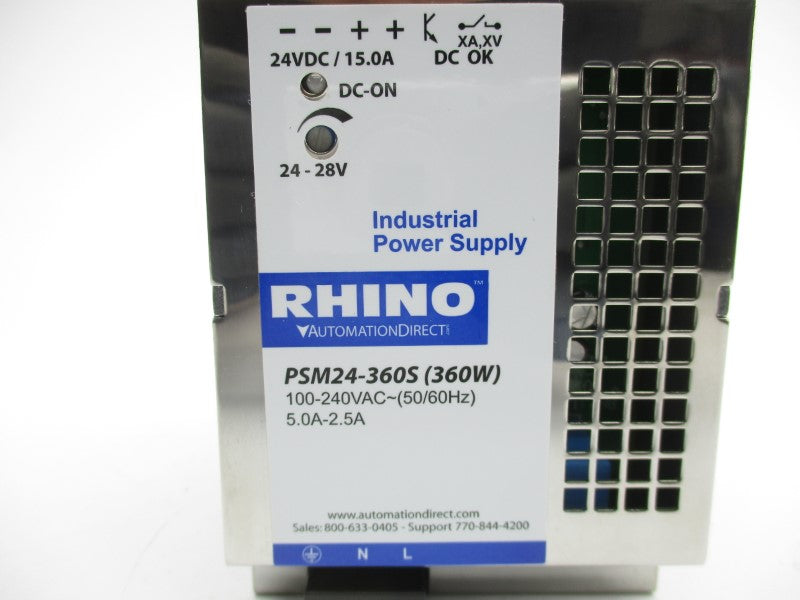 RHINO PSM24-360S 100-240VAC 5.0-2.5A NSNP