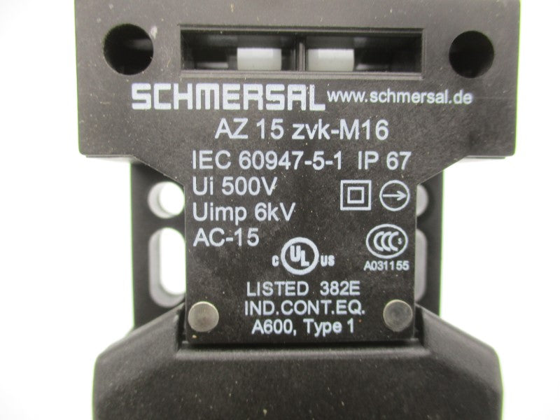 SCHMERSAL AZ15ZVK-M16 500V NSNP