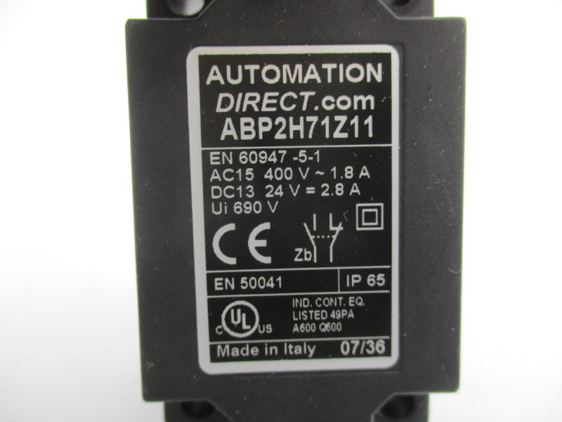 AUTOMATION DIRECT ABP2H71Z11 400VAC 1.8A NSMP