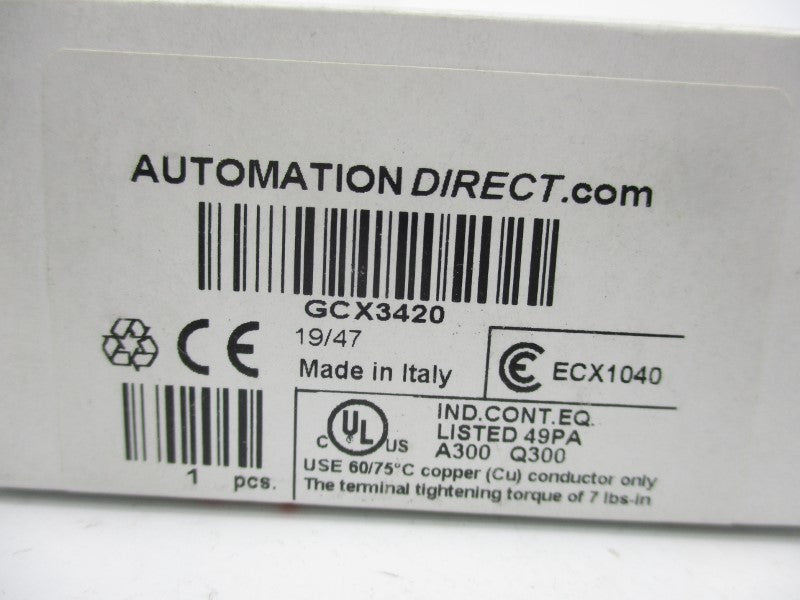 AUTOMATION DIRECT GCX3420 NSMP