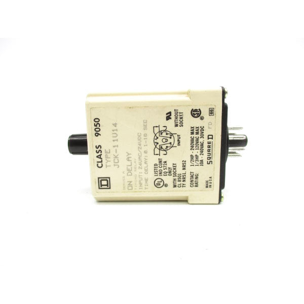 SQUARE D 9050JCK-11V14 SER. A 24VAC/DC 10A 0.1-10S NSNP